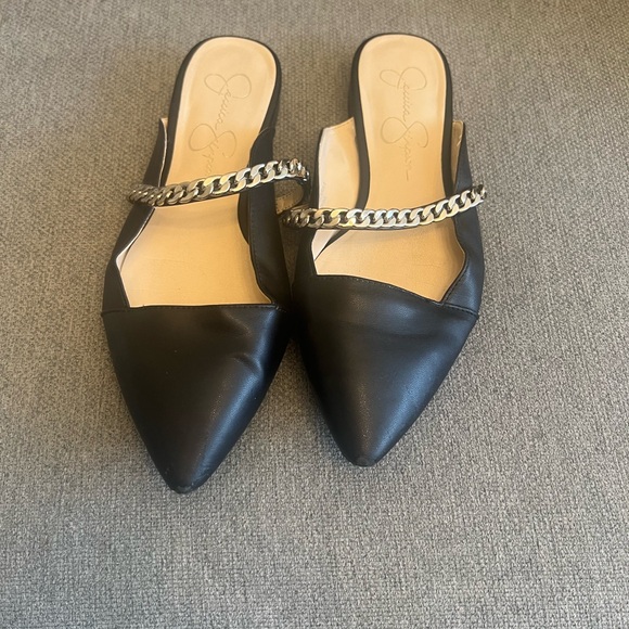 Jessica Simpson size 7 women Black back out shoes - Picture 2 of 5